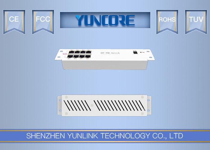 Compatible 8 Port Network Distribution Box 10 / 100M IEEE802.3 AF PoE Switch